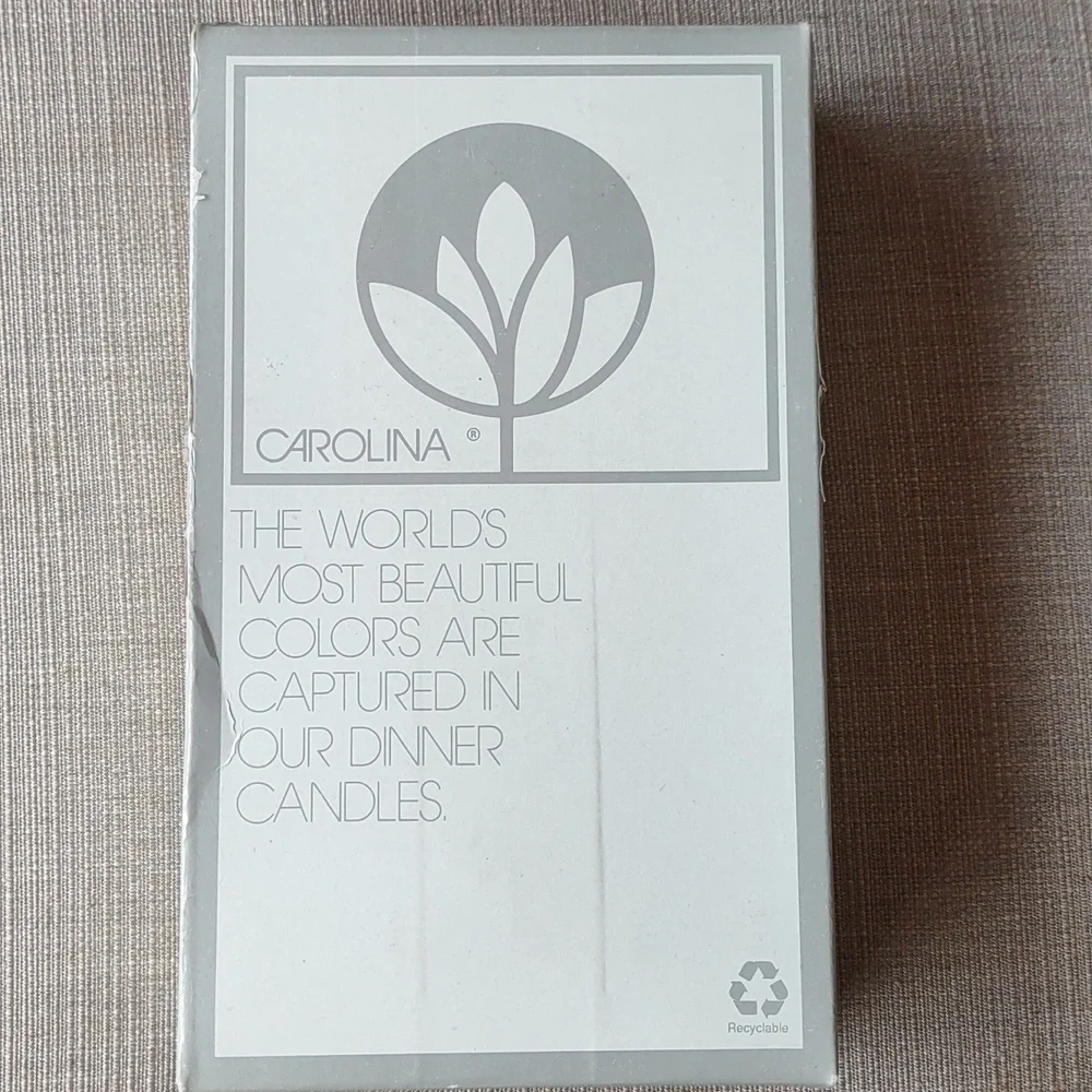 Ivory heritage dinner candles, by Carolina, 10-8 in